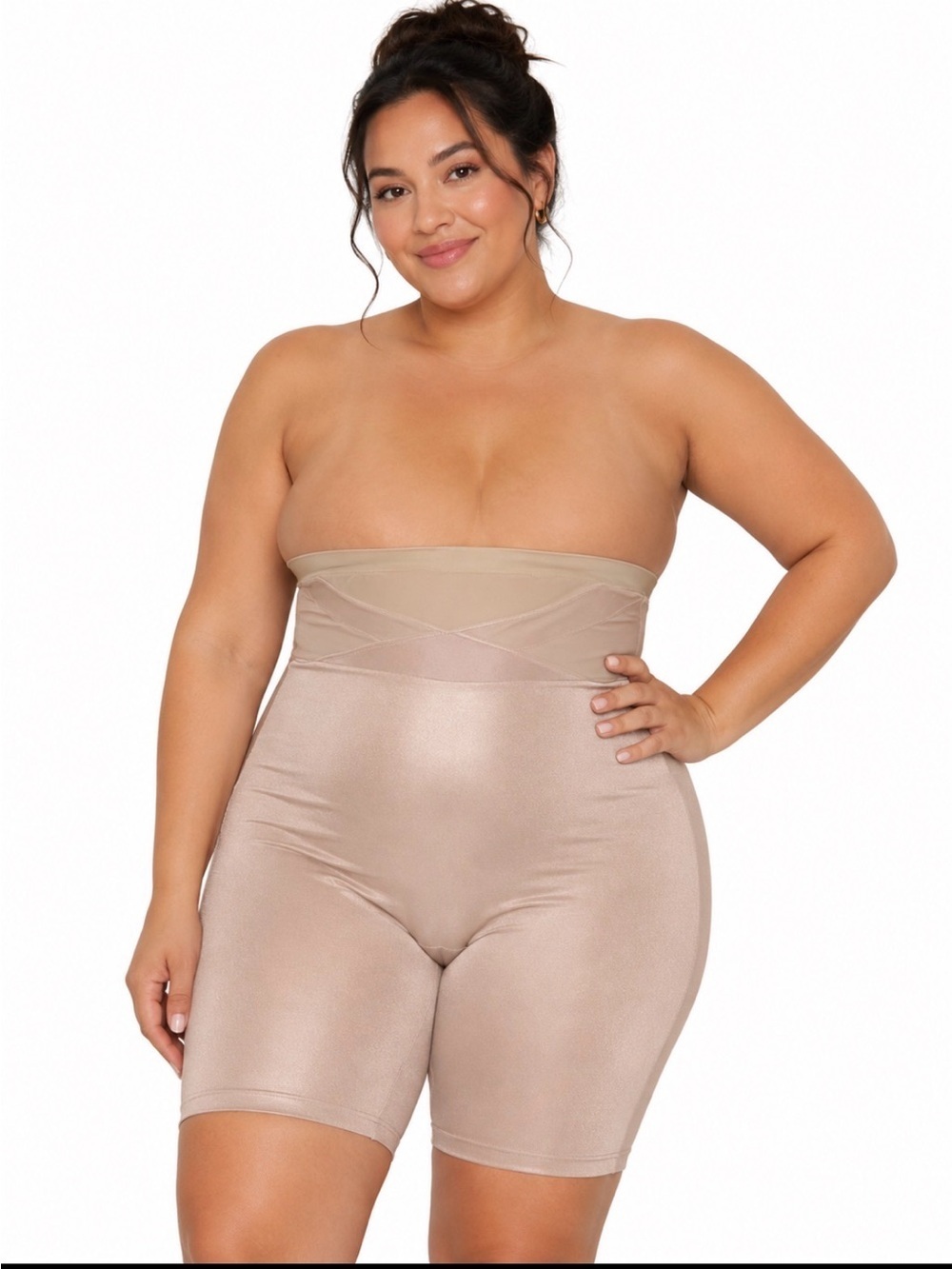 Cacique Nude Ultra High Waist Thigh/Tummy Shaper slimming plus size 22/24